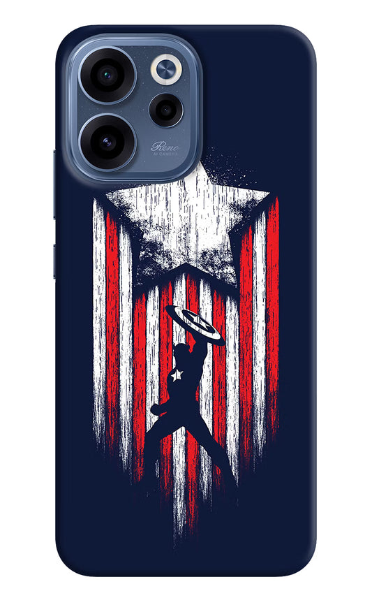 Captain America Marvel Art Oppo Reno15c 5G Back Cover
