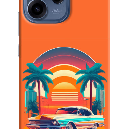 Palm Drive 80s Oppo Reno15c 5G Hard Case Back Cover by Casekaro