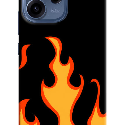 Fired Up – Black Oppo Reno15c 5G Hard Case Back Cover by Casekaro