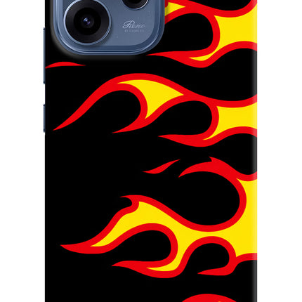 Side Sweep Flames Oppo Reno15c 5G Hard Case Back Cover by Casekaro