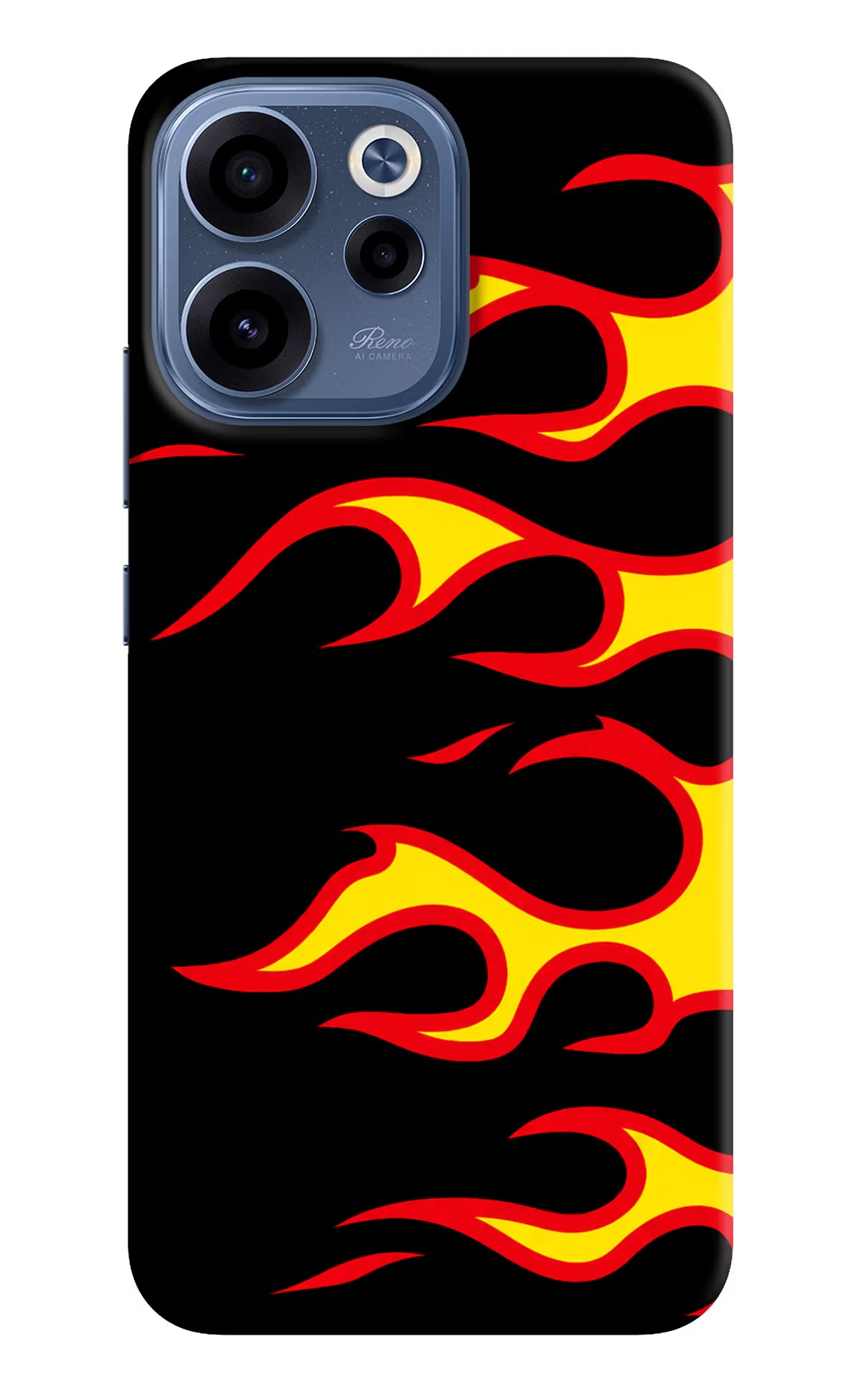 Side Sweep Flames Oppo Reno15c 5G Back Cover