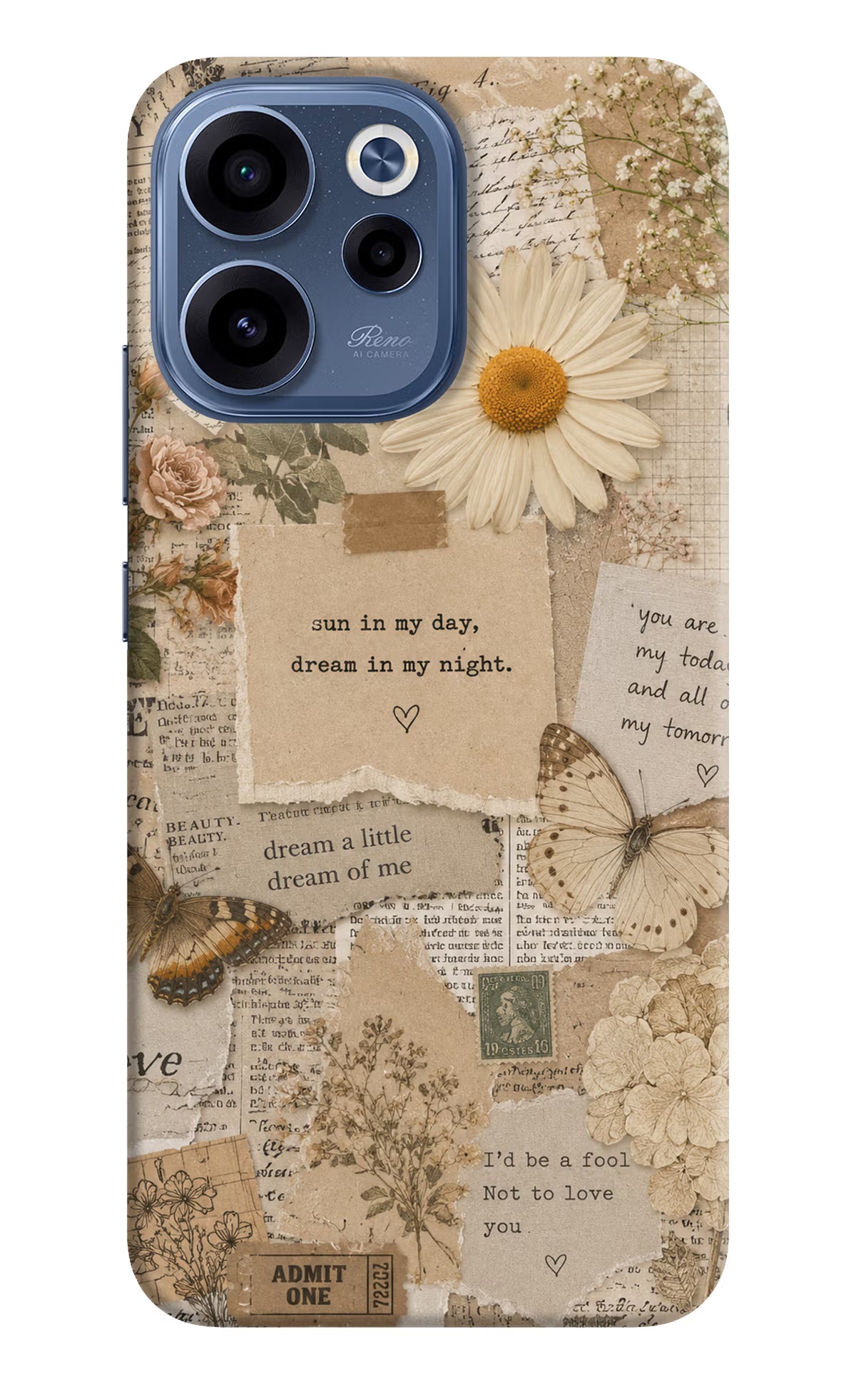 Vintage case Oppo Reno15c 5G Back Cover