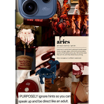 Zodiac Aries Oppo Reno15c 5G Hard Case Back Cover by Casekaro