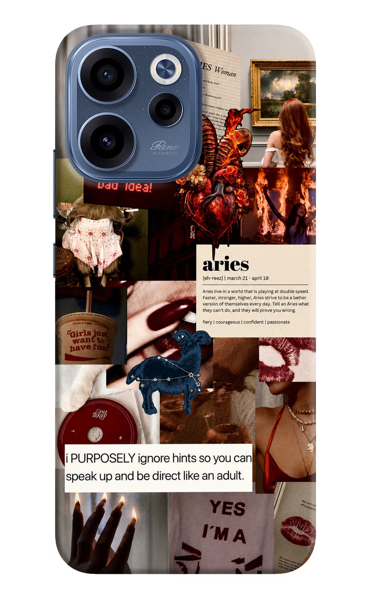 Zodiac Aries Oppo Reno15c 5G Back Cover