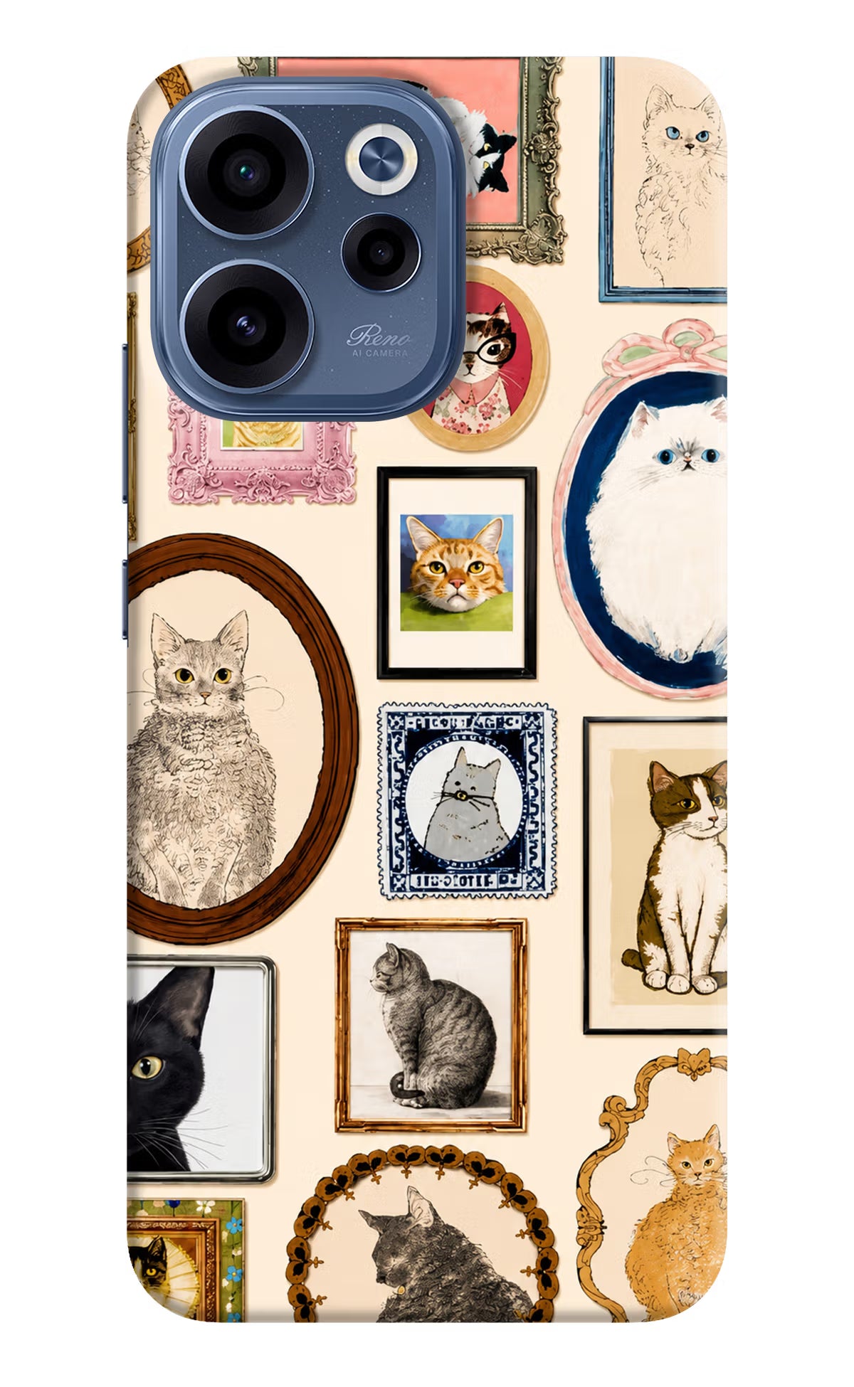 Mirror Cats Oppo Reno15c 5G Back Cover