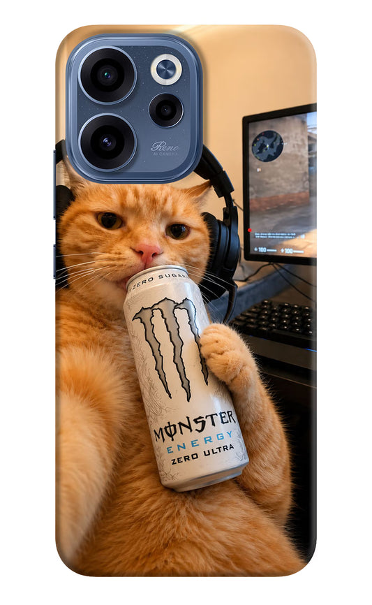 Gamer Cat Energy Oppo Reno15c 5G Back Cover