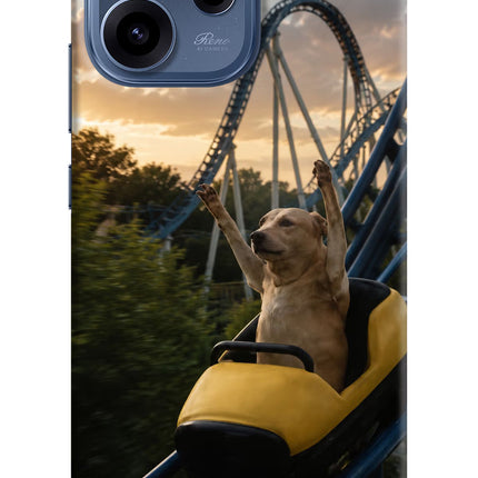 Rollercoaster Dog Oppo Reno15c 5G Hard Case Back Cover by Casekaro