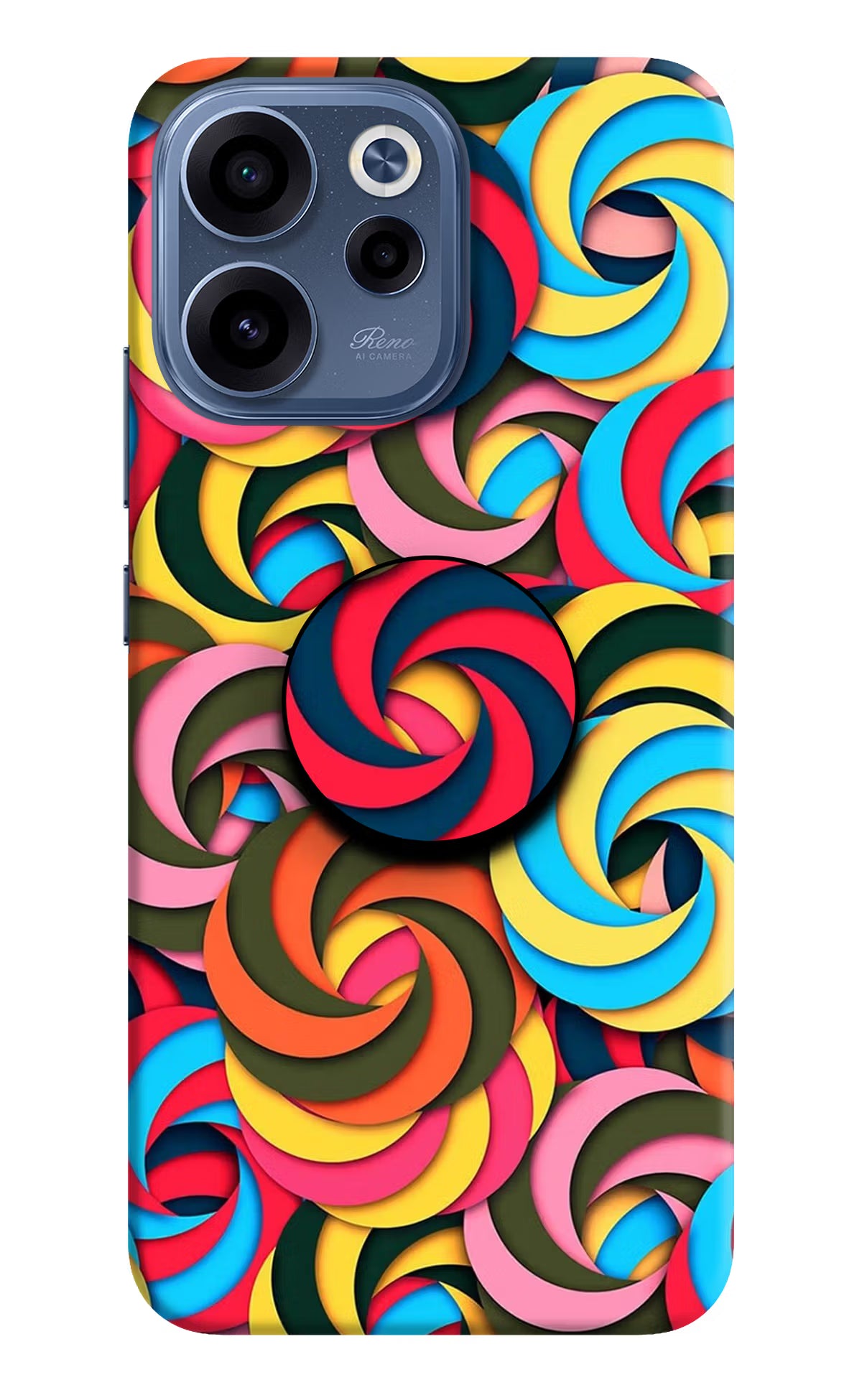 Spiral Pattern Oppo Reno15c 5G Pop Case