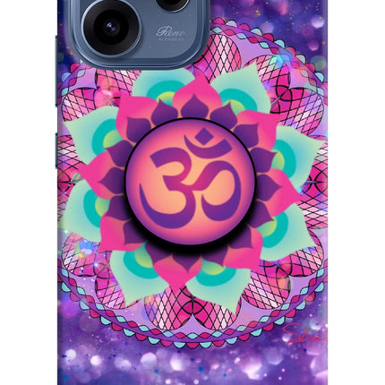 Om Purple Oppo Reno15c 5G Pop Case by Casekaro