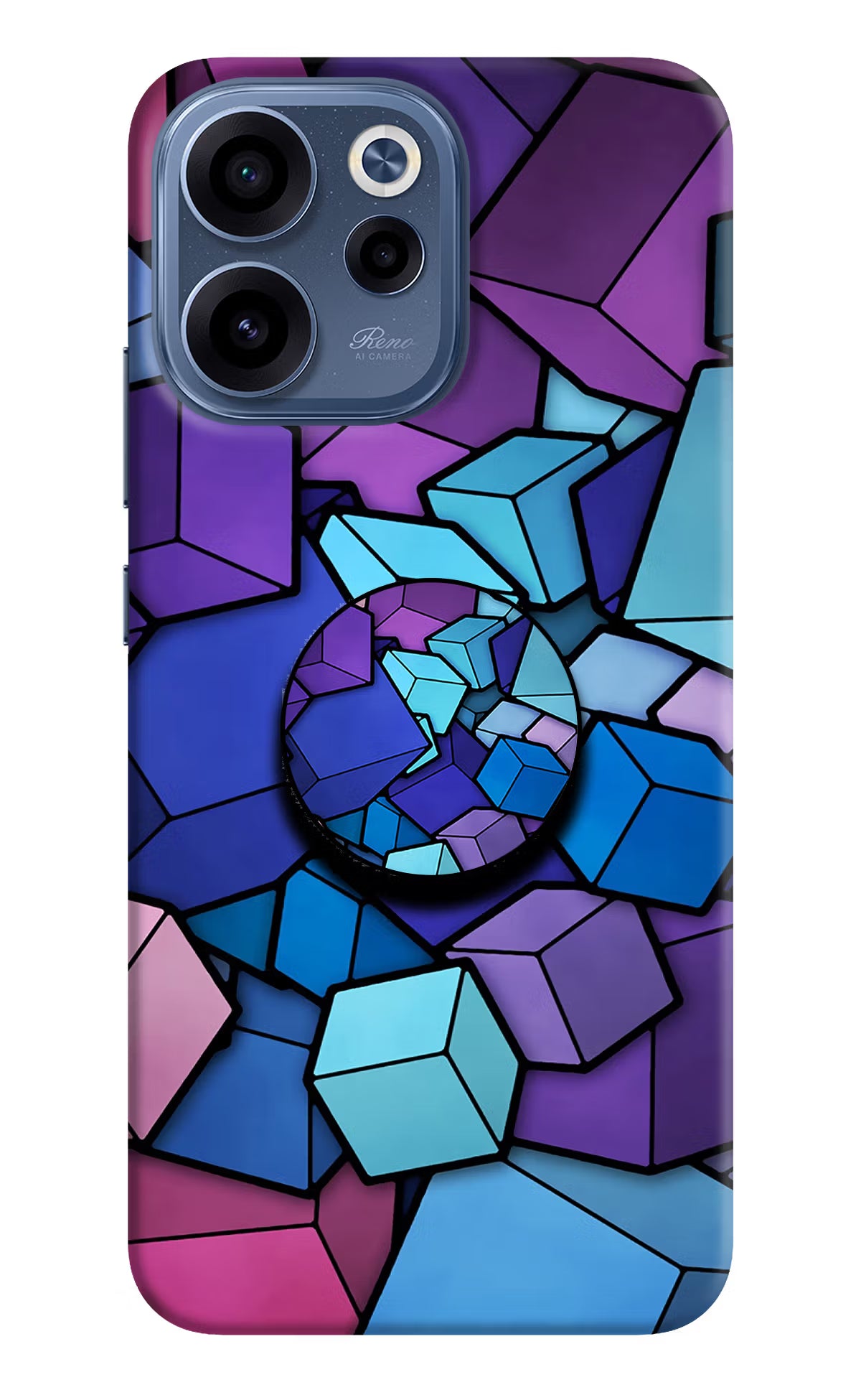 Cubic Abstract Oppo Reno15c 5G Pop Case