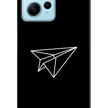 Paper Plane White Redmi Note 12 4G Hard Case Back Cover by Casekaro