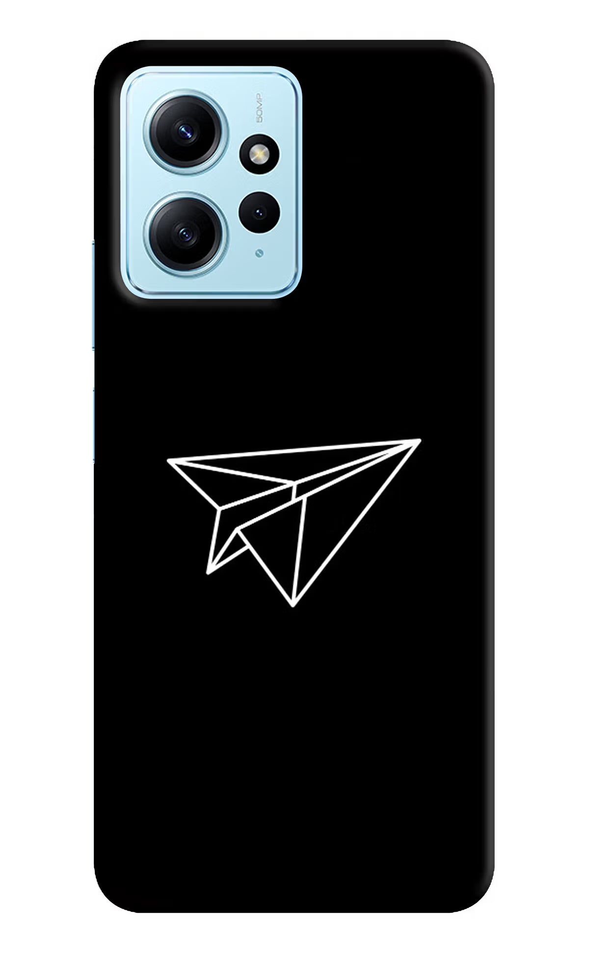 Paper Plane White Redmi Note 12 4G Back Cover