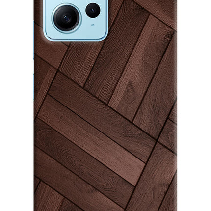 Wooden Texture Design Redmi Note 12 4G Hard Case Back Cover by Casekaro