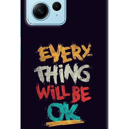 Everything Will Be Ok Redmi Note 12 4G Hard Case Back Cover by Casekaro