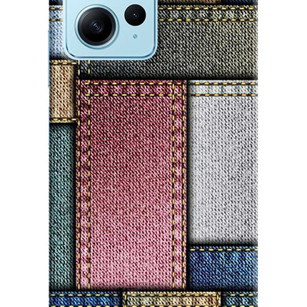 Multicolor Jeans Redmi Note 12 4G Hard Case Back Cover by Casekaro