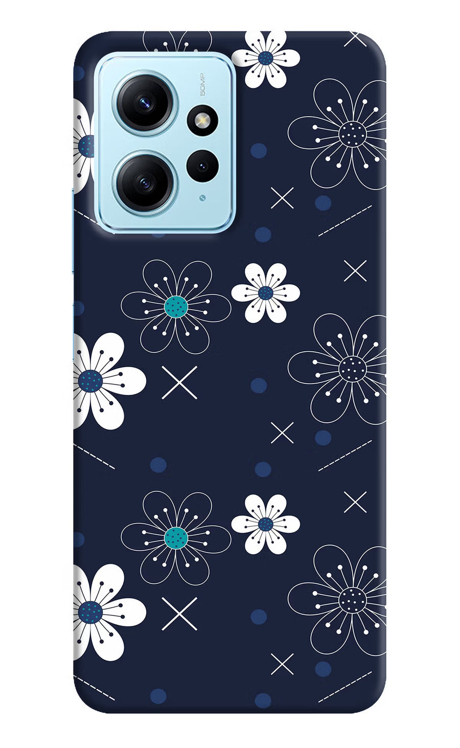 Flowers Redmi Note 12 4G Back Cover, Hard case