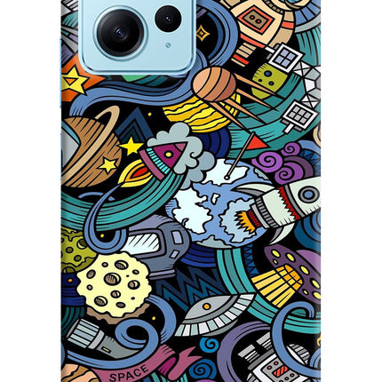 Space Abstract Redmi Note 12 4G Hard Case Back Cover by Casekaro