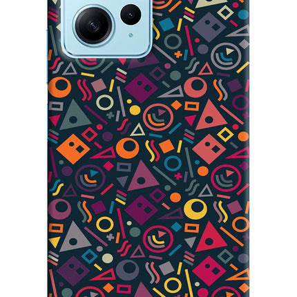 Geometric Abstract Redmi Note 12 4G Hard Case Back Cover by Casekaro