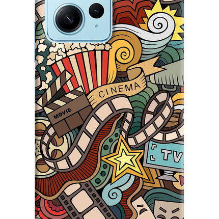 Cinema Abstract Redmi Note 12 4G Hard Case Back Cover by Casekaro