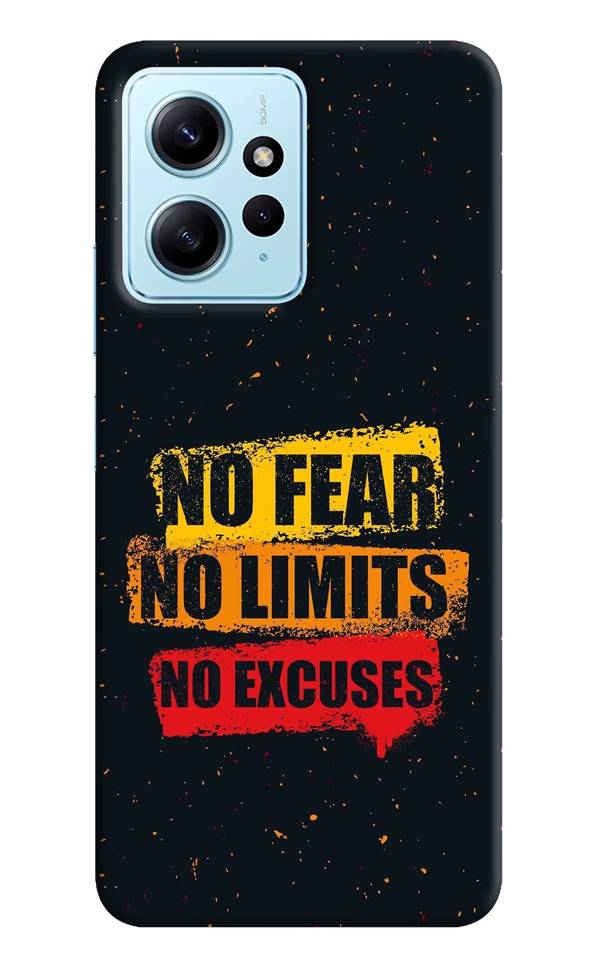 No Fear No Limits No Excuse Redmi Note 12 4G Back Cover