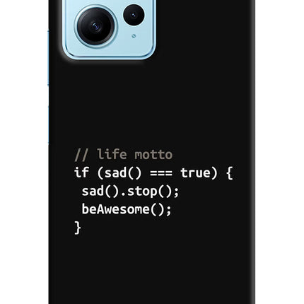 Life Motto Code Redmi Note 12 4G Hard Case Back Cover by Casekaro