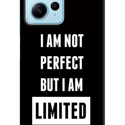 I Am Not Perfect But I Am Limited Edition Redmi Note 12 4G Hard Case Back Cover by Casekaro