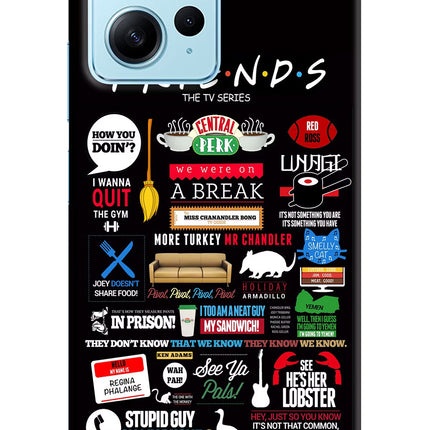 FRIENDS Redmi Note 12 4G Hard Case Back Cover by Casekaro