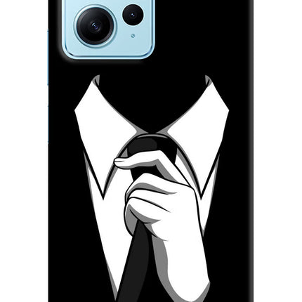 Black Tie Redmi Note 12 4G Hard Case Back Cover by Casekaro