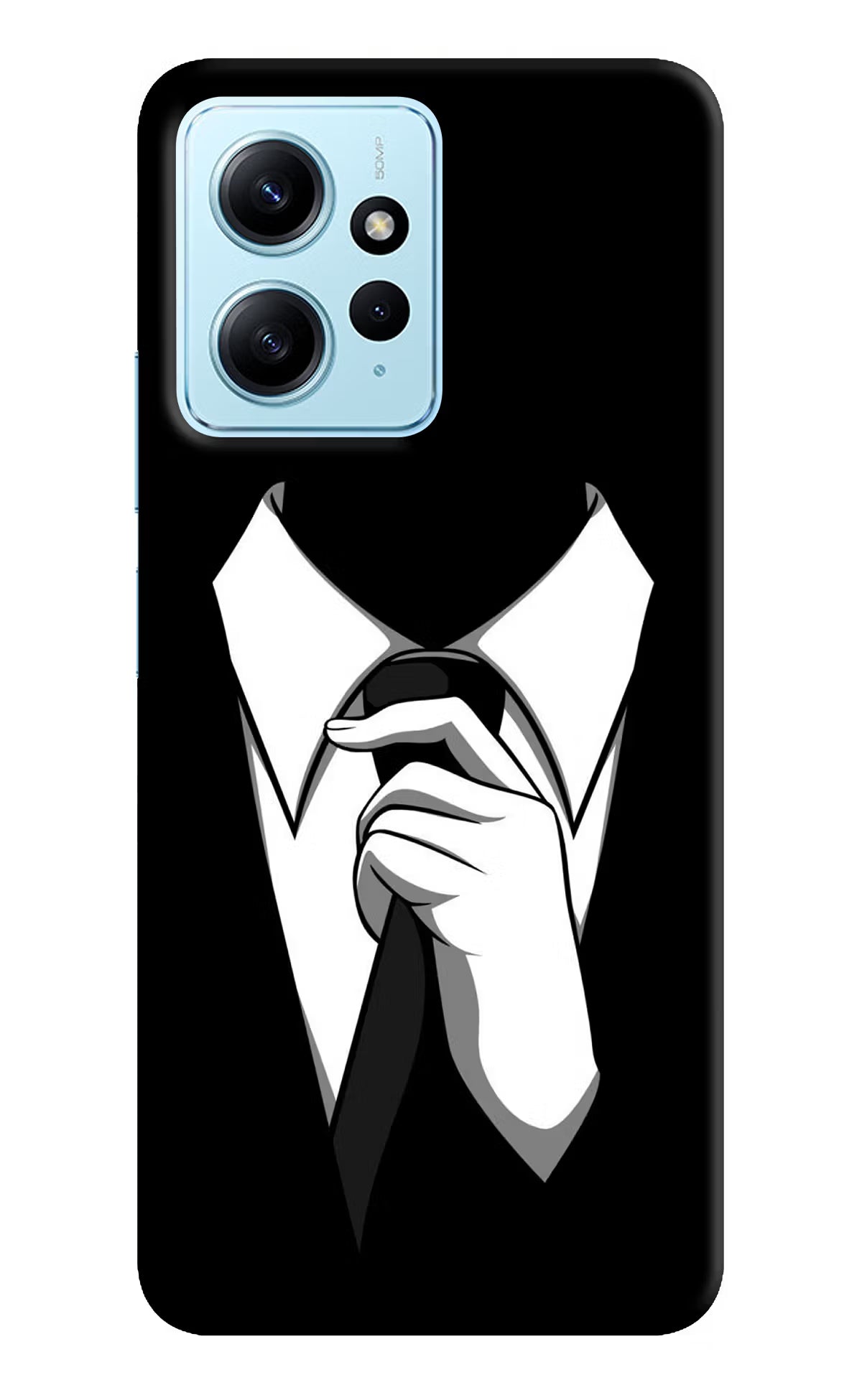 Black Tie Redmi Note 12 4G Back Cover