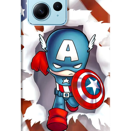 Captain America Redmi Note 12 4G Hard Case Back Cover by Casekaro