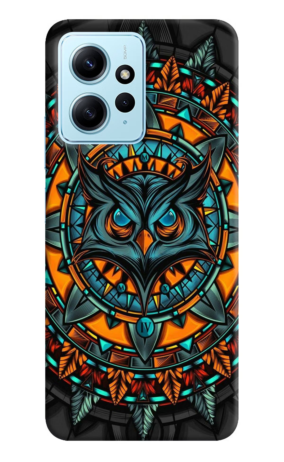 Angry Owl Art Redmi Note 12 4G Back Cover