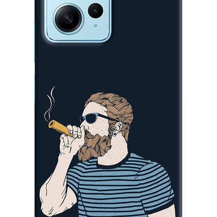 Smoking Redmi Note 12 4G Hard Case Back Cover by Casekaro