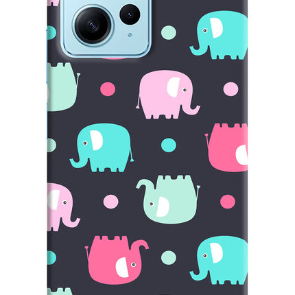 Elephants Redmi Note 12 4G Hard Case Back Cover by Casekaro