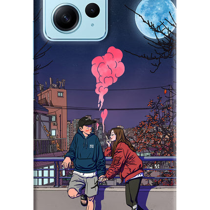 Chilling Couple Redmi Note 12 4G Hard Case Back Cover by Casekaro