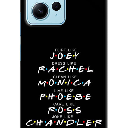 FRIENDS Character Redmi Note 12 4G Hard Case Back Cover by Casekaro