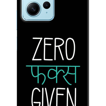 Zero Fucks Given Redmi Note 12 4G Hard Case Back Cover by Casekaro