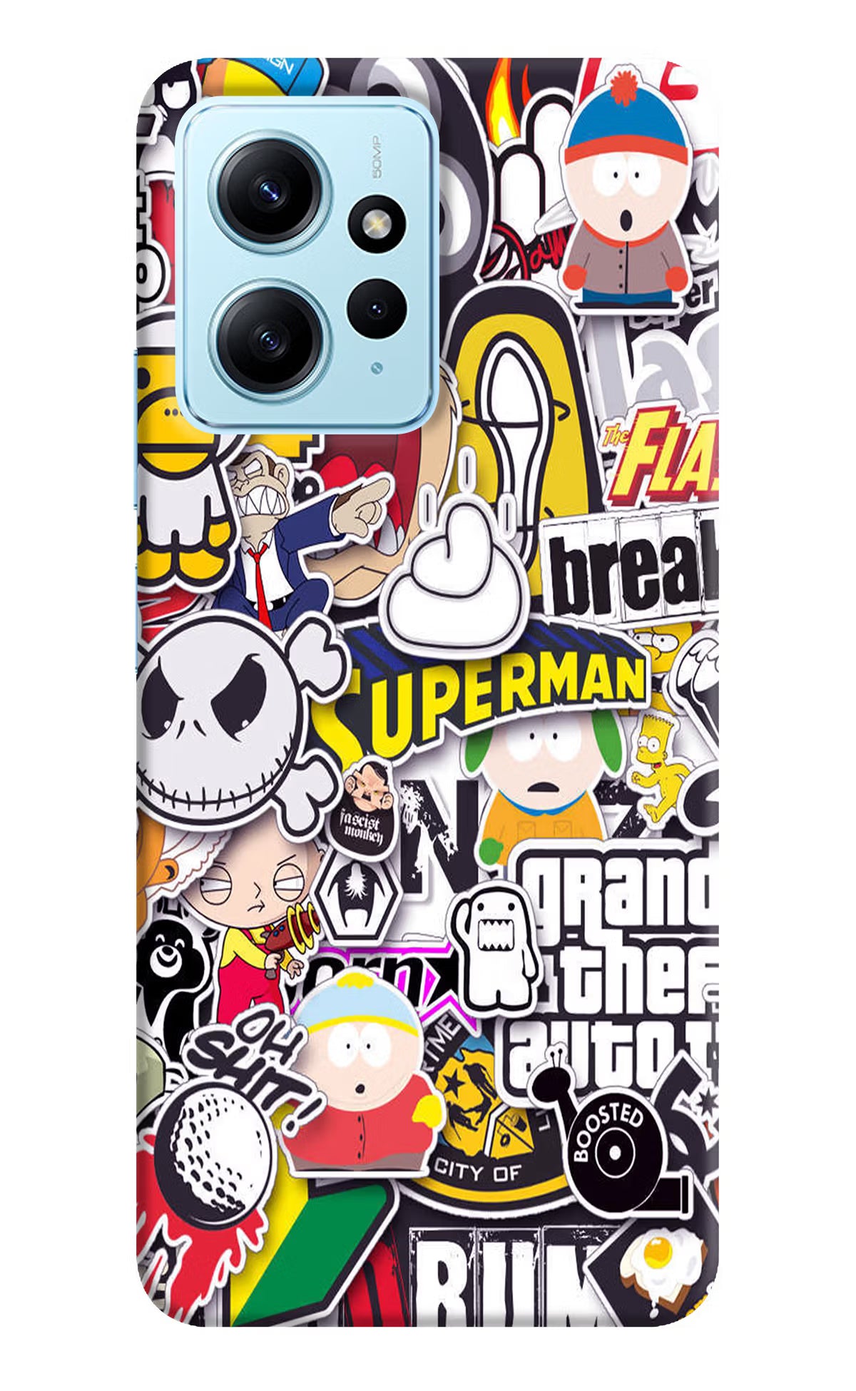 Sticker Bomb Redmi Note 12 4G Back Cover