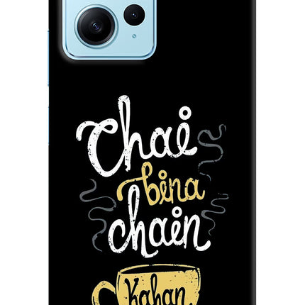 Chai Bina Chain Kaha Re Redmi Note 12 4G Hard Case Back Cover by Casekaro