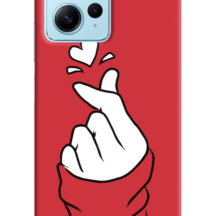 Korean Love Sign Redmi Note 12 4G Hard Case Back Cover by Casekaro