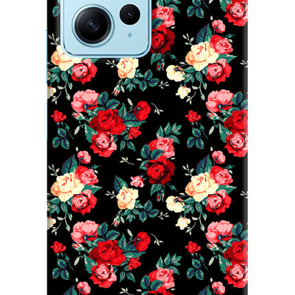 Rose Pattern Redmi Note 12 4G Hard Case Back Cover by Casekaro
