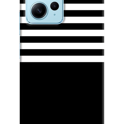 Black and White Print Redmi Note 12 4G Hard Case Back Cover by Casekaro