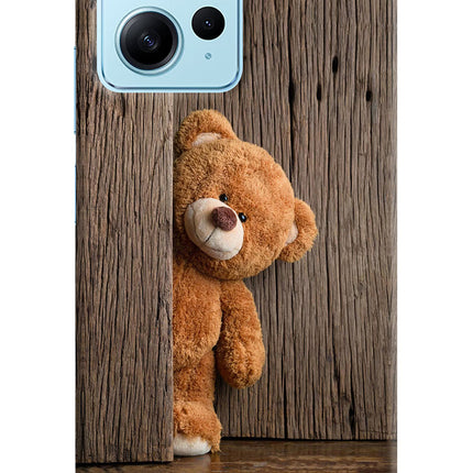 Teddy Wooden Redmi Note 12 4G Hard Case Back Cover by Casekaro