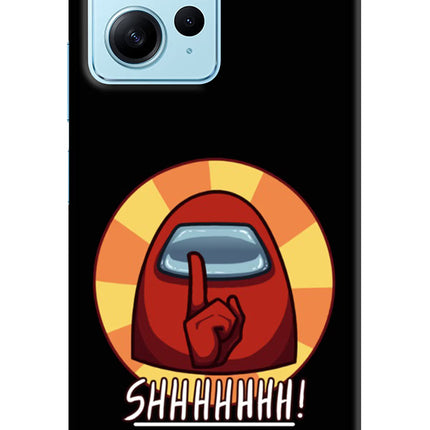 Among Us Shhh! Redmi Note 12 4G Hard Case Back Cover by Casekaro