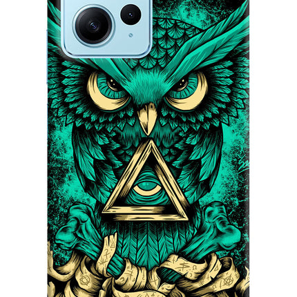 Green Owl Redmi Note 12 4G Hard Case Back Cover by Casekaro