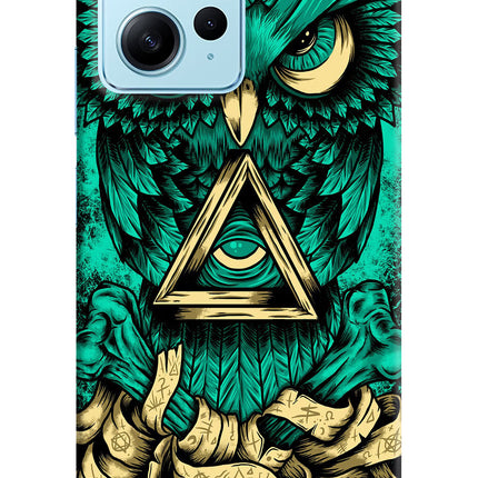 Green Owl Redmi Note 12 4G Hard Case Back Cover by Casekaro