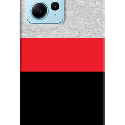 Tri Color Pattern Redmi Note 12 4G Hard Case Back Cover by Casekaro