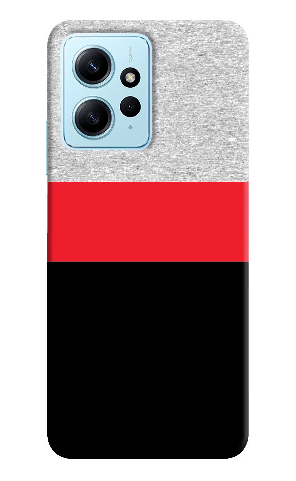 Tri Color Pattern Redmi Note 12 4G Back Cover