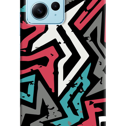 Geometric Graffiti Redmi Note 12 4G Hard Case Back Cover by Casekaro