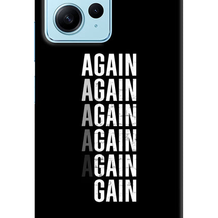 Again Again Gain Redmi Note 12 4G Hard Case Back Cover by Casekaro