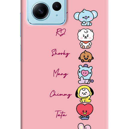 BTS names Redmi Note 12 4G Hard Case Back Cover by Casekaro